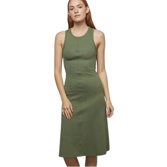 Lunya Restore Fitted Dress Green Size XS - Picture 2 of 8